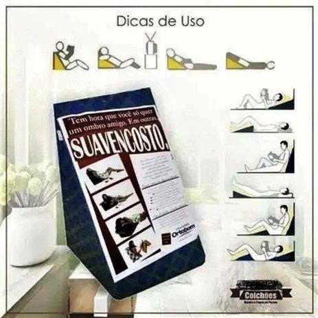 Travesseiro Almofada Triangulo Suave Encosto Sleep 40cm x 55cm - Ortobom - 0.6 - SR