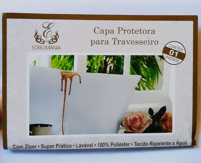Capa Protetora com Zíper para Travesseiro - Edromania - 1.0/SR