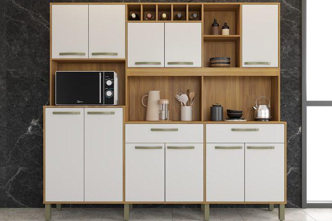 Kit cozinha Milano 11P 2G - 2,18m - Fiorello - 9.3/TRA