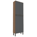 Armário Paneleiro Duplo Napoli Prime 4 Portas 100% MDF 66cm - Ronipa - 3.5 - CW 2