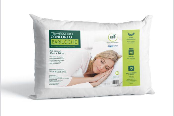 Travesseiro Conforto Bariloche Microfibra Siliconizada 50cm x 70cm – Eco Brazil – 0.2 – TRA
