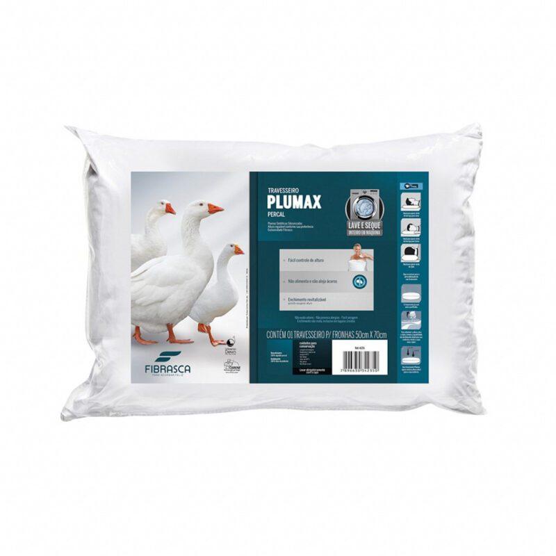Travesseiro Plumax Percal 50cm x 70cm – Fibrasca – 0.4 – SR