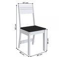 Conjunto Mesa Caribe 6 Cadeiras MDF 150cm – Indekes – 7.1 – CW 4