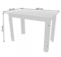 Conjunto Mesa Caribe 6 Cadeiras MDF 150cm – Indekes – 7.1 – CW 3