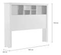 Cabeceira Havana 5 nichos MDF/MDP 156cm - Tebarrot - 2.0 - CW 4
