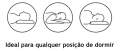 Travesseiro Amore 50cm x 70cm – Ortobom – 0.2 - RN/LD 6