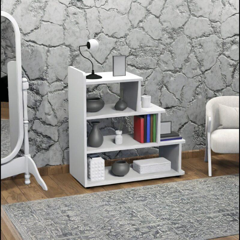 Estante Degrau Multiuso 3 Prateleiras 100%MDF - 90cm - Casa Jisa - 1.4 - SR