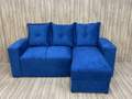 Estofado Lucas 2Lgs com Chaise Suede - 1,80m - 4.5 - SR 1