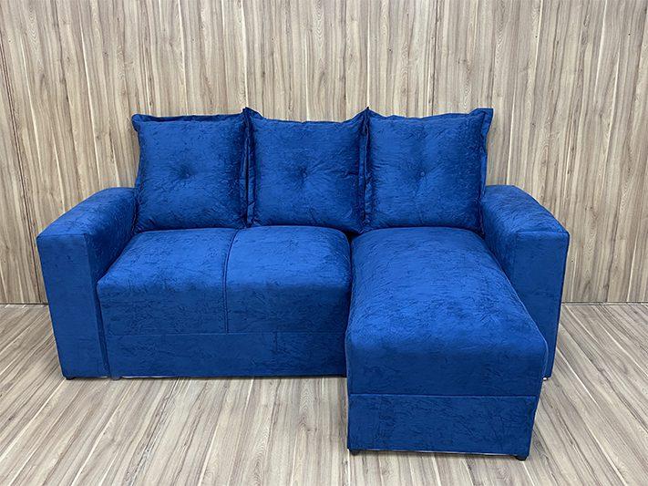 Estofado Lucas 2Lgs com Chaise Suede - 1,80m - 4.5 - SR