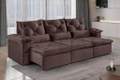 Estofado Sofá Atlas Retratil Reclinavel Veludo Inca 2,90m 3×80 – Idealle – 1.92/SR 3