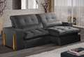Estofado Sofá Fitipaldi Retratil Reclinavel Veludo Jolie 2,30m 2×90 – Idealle – 1.99/SR 1