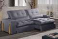 Estofado Sofá Fitipaldi Retratil Reclinavel Veludo Jolie 2,30m 2×90 – Idealle – 1.99/SR 5
