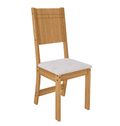 Conjunto Mesa Evora C/ 4 Cadeiras Lisboa MDF/MDP 90cm – Indekes – 7.5 – CW 3