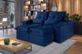 Estofado Sofá Ouro Preto Retratil Reclinavel Veludo Inca 2,90m 2×120 – Idealle – 2.10/SR 1