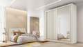 Roupeiro Guarda Roupa Lugano 2P 4G Ripado 100% MDF C/ 1 Espelho – 1,80m – MadeMarcs – 1.39/SR/1.32/TD 1