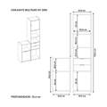 Multiuso NT 2050  Conjunto 2 Armários 44cm - Notável - 2.8/TRA 5