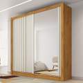 Roupeiro Guarda Roupa Lugano 2P 4G Ripado 100% MDF C/ 1 Espelho – 1,80m – MadeMarcs – 1.39/SR/1.32/TD 3