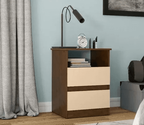 Mesa de Cabeceira Monza 2G 1N MDP 46cm - San Marino - 1.2 - CW