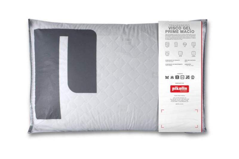 Travesseiro Visco Gel Prime Macio 60cm x 40cm – Pikolin – 1.3 – RN