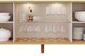 Buffet Janice - 1,65m - 2P ripadas 2P vidro  - 6.7/TRA 2