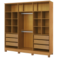 Roupeiro Bianca 6P 2,30M - 100%MDF - Bianchi - 1.27/LD/1.25/TD/RN/RF 2