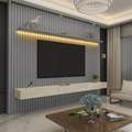 Painel Home Nobre Ripado suspenso 230 1P 3G com LED Gelius TV 85' - 1.57/SR/TD 2
