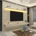 Painel Home Nobre Ripado suspenso 230 1P 3G com LED Gelius TV 85' - 1.57/SR/TD 3