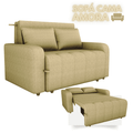 Estofado Sofá Cama MX Amora New 1 Estágio Linho 1,38m - Matrix - 8.1/SR 1