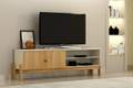 RACK OURO PRETO RIPADO 2 PORTAS MDF ATÉ 55" - 164cm - VALDEMÓVEIS - 2.8 - TRA 2
