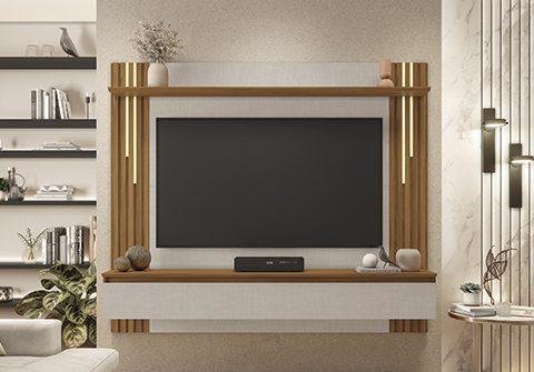 PAINEL HOME NT 1345 ATÉ 65" EFEITO RIPADO - 1,80m - NOTÁVEL - 7.5/TRA 7.2/RN