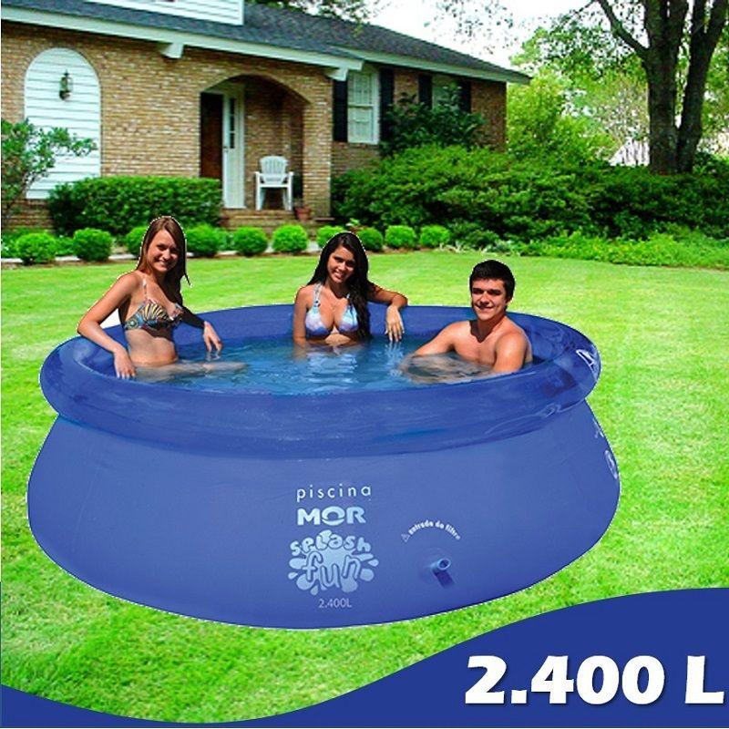 Piscina Inflavel Splash Fun Circular 2400L Metalurgica Mor - 2.4 - SR