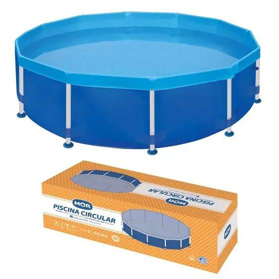 Piscina Circular 4500 Litros Azul Metalurgica Mor - 9.1 - SR