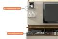 Painel Home Napoles - 2,00M- Tvs Até 65- TRA/6,0 2