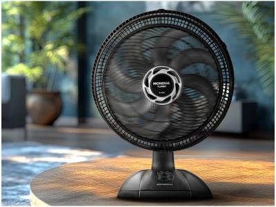 VENTILADOR DE MESA MONDIAL TURBO 8 PÁS 3 VELOCIDADES - 40 CM - MONDIAL