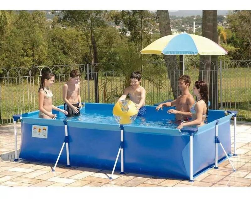 Piscina Premium 3700 Litros Azul Metalurgica Mor - 7.6 - SR
