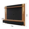 PAINEL HOME NT 1345 ATÉ 65" EFEITO RIPADO - 1,80m - NOTÁVEL - 7.5/TRA 7.2/RN 6