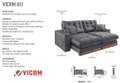 Sofa Retratil e Reclinavel Artemis Vicam Estofados - 2,50m - 1.9/TD 5