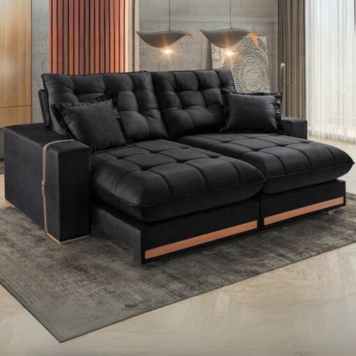 Sofa Retratil e Reclinavel Artemis Vicam Estofados - 2,50m - 1.9/TD