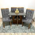 Mesa Madri (90x90cm) + 4 Cadeiras Sophia/Capri - Minasplac + WM Decor - 1.1/RN 4