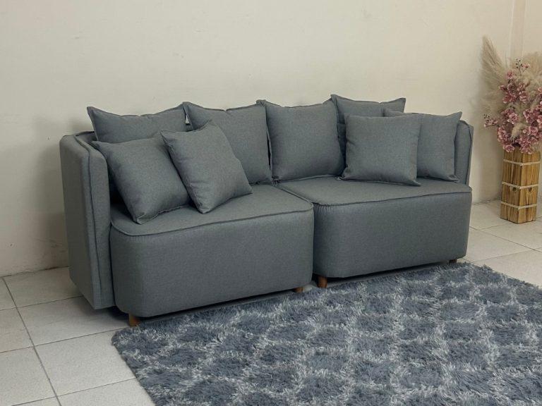 Sofá Orgânico Opel -2.00m – Linho Cinza - 9.9/LD