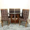 Mesa Madri (90x90cm) + 4 Cadeiras Sophia/Capri - Minasplac + WM Decor - 1.1/RN 3
