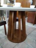 MESA ROSE REDONDA 1,20 - BORDA CHANFRADA - MDF 5.9/TRA 1