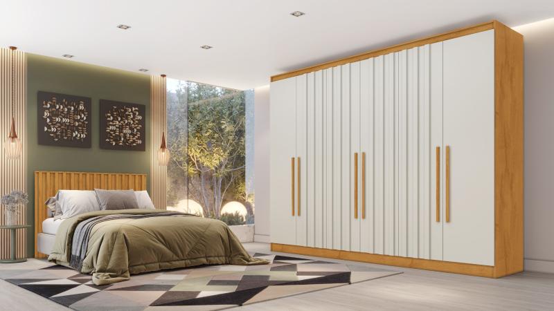 Roupeiro Oxford 6P4G MadeMarcs Moveis 100%MDF - 2,10m - 1.2/SR