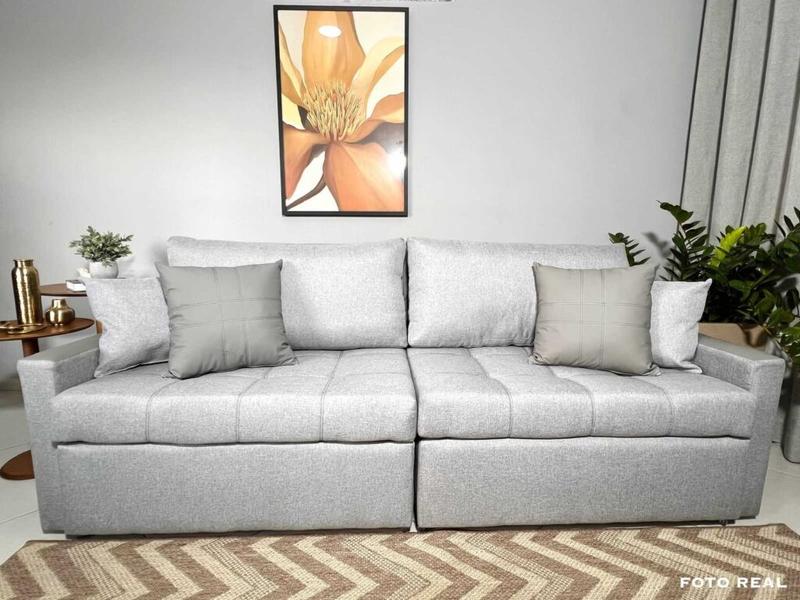 Sofa Cama Monaco 200 2x90cm 10cm -Linho - Orthobox- SR/1.8
