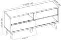 RACK BANCADA XADREZ 1180- TV 50' - 1,35M - NOTAVEL - 2.5/TRA/RF/RN/SR 8