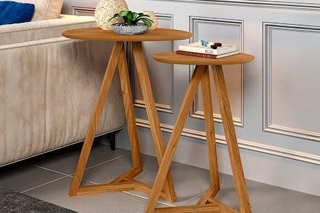 Conjunto de Mesas Mezanino Classic Tebarrot - Maior 70cm - Menor 53cm- TRA/1.7