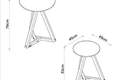 Conjunto de Mesas Mezanino Classic Tebarrot - Maior 70cm - Menor 53cm- TRA/1.7 3