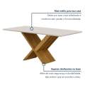 MESA AURORA 1,80X0,90 - VIDRO TEMPERADO - VALDEMÓVEIS - 8.0/TRA 4