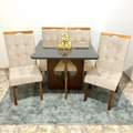 Mesa Madri (90x90cm) + 4 Cadeiras Sophia/Capri - Minasplac + WM Decor - 1.1/RN 5