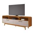 RACK BANCADA CRISTAL CANDIAN 70 POLEGADAS 2 PORTAS 3 NICHOS - 2,00m - JCM - 5.4 - RF 2